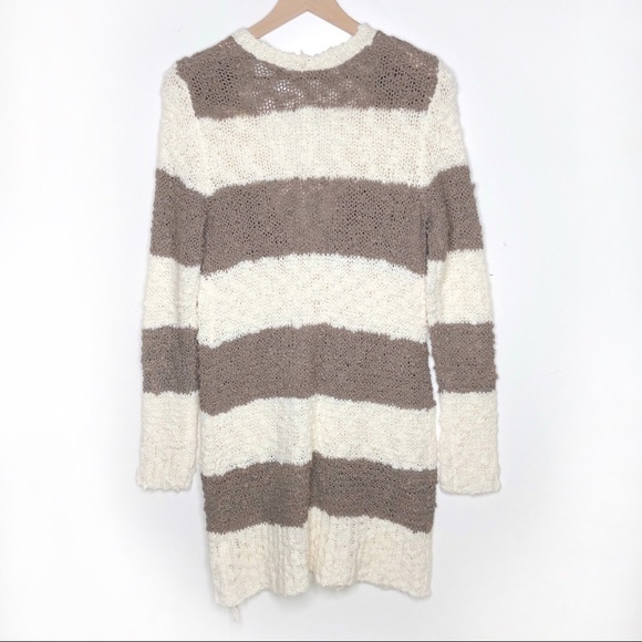 Free People Cuddle Bear Rugby Stripe Cardigan S - Picture 7 of 12